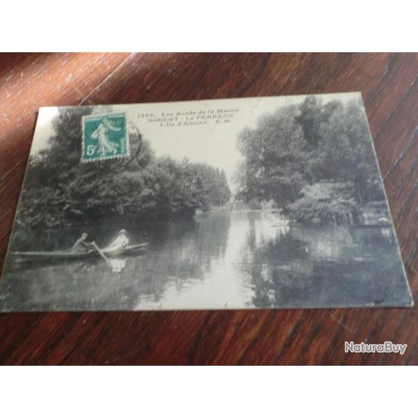 CP  dpt  51  NOGENT LE PERREUX  BORD DE LA MARNE