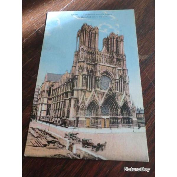 CP  dpt  51 REIMS CATHEDRALE   AVANT LA GUERRE