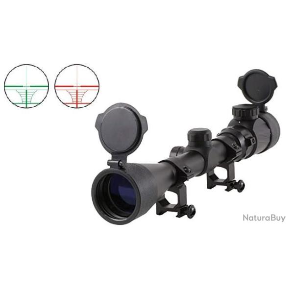 LUNETTE 3-9X50E ROUGE/VERT (NOIR) TACTICAL OPS