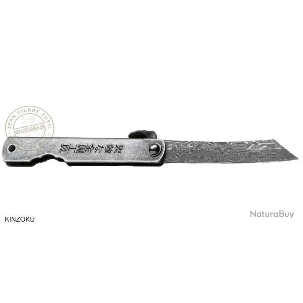 B�KER - Couteau HIGONOKAMI - Lame Damass�e Acier