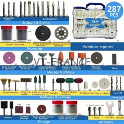Ensemble d Accessoires pour Mini Perceuse Dremel-287pc 20260729082517