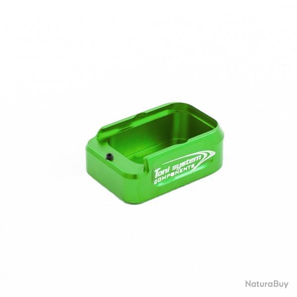 Pad +2 coups pour Glock 21 (pour bas de poign�e) - Vert - TONI SYSTEM