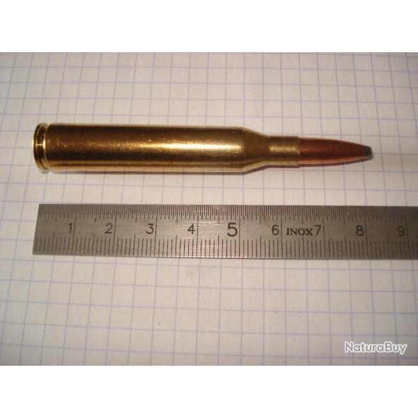 une cartouche de 25.06 remington ogive demi blinde de marque PPU pour collection