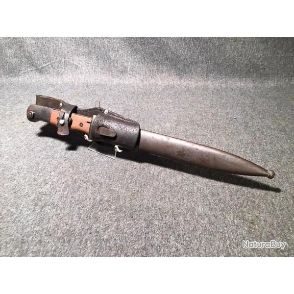 Ba�onnette mauser 98k avec gousset cuir ww2