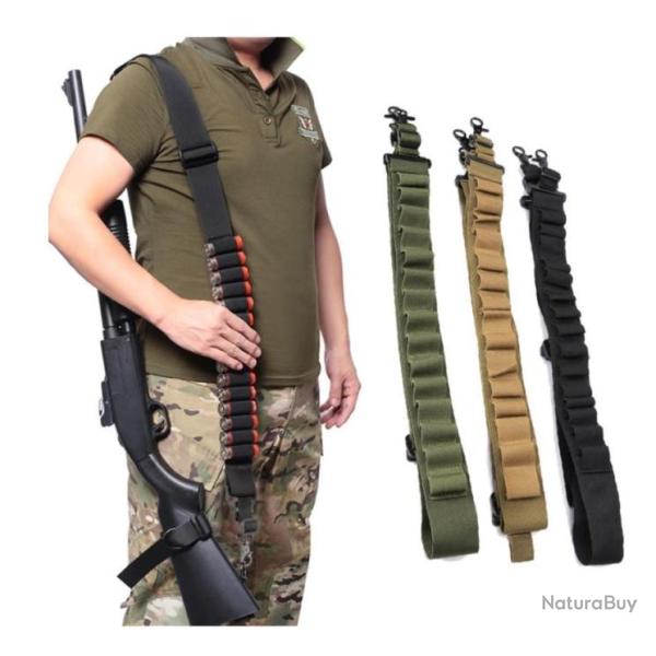 Bretelle Cartouchiere coloris VERT ARMEE ........LIVRAISON OFFERTE