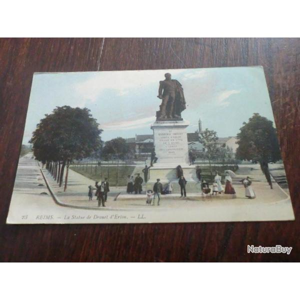 CP  dpt  51  REIMS  STATUE  DROUET  D ERLON