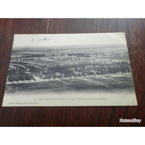 CP  dpt  51  MOURMELON  LE  GRAND  LE CAMP DE CHALONS