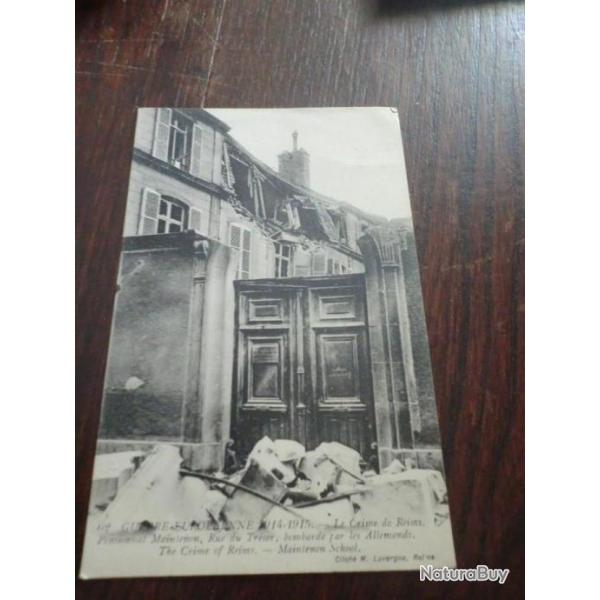 CP  dpt  51  PENSIONNAT  MAINTENON  RUE DU TRESOR