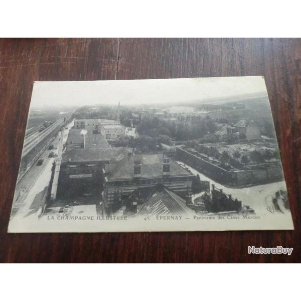 CP  dpt  51  EPERNAY  PANORAMA  DE CAVES MERCIER