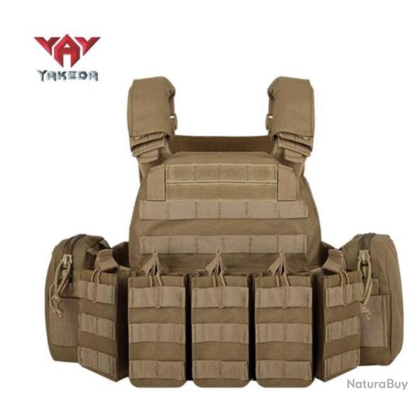 Gilet militaire de combat, porte-plaque BALISTIQUE, coloris BEIGE......LIVRAISON OFFERTE