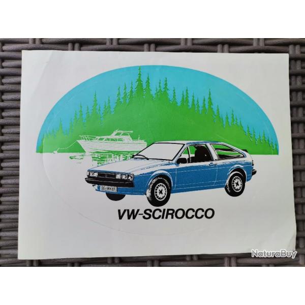 Volkswagen Scirocco grand autocollant vintage 16.50 cm