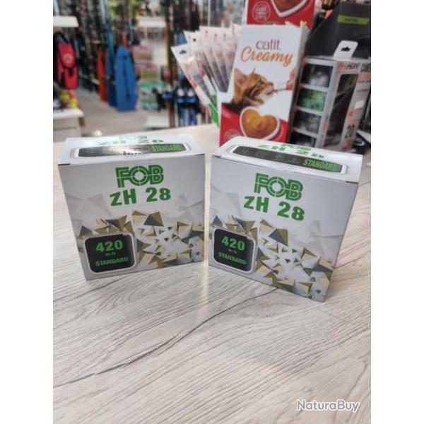 125 cartouches Fob zh 28 acier bte de 25