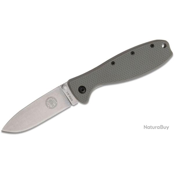 Couteau Esee BRK Zancudo Foliage Green Lame Acier AUS-8 SW Manche FRN Framelock Clip BRKR1FG