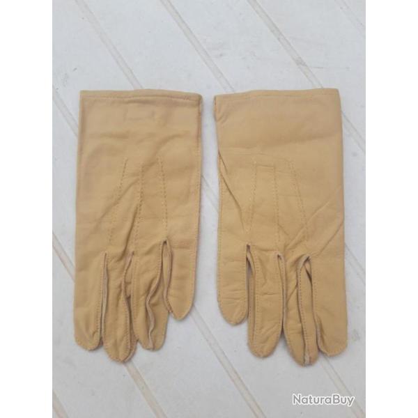 PAIRE DE GANTS PARA U.S. CUIR FAUVE,MODELE 2