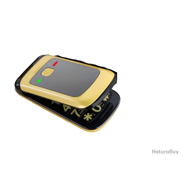 Telephone Portable Senior SOS, Couleur: Or