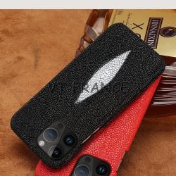 Coque pour iPhone Raie Veritable Galuchat-Au Choix-iPhone 14 Pro 20260729082517