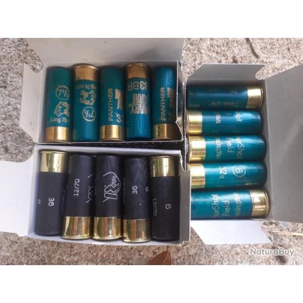 Lot de 75  Cartouches en 6 et 7.5