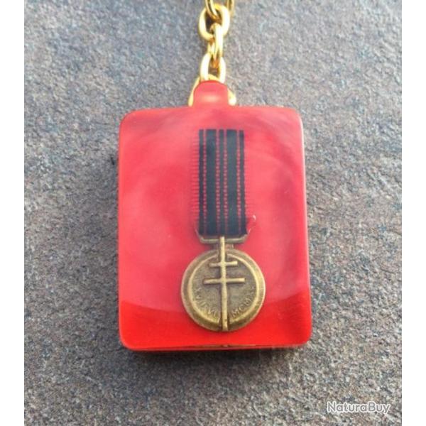 Porte-cl� m�daille de la r�sistance Fran�aise