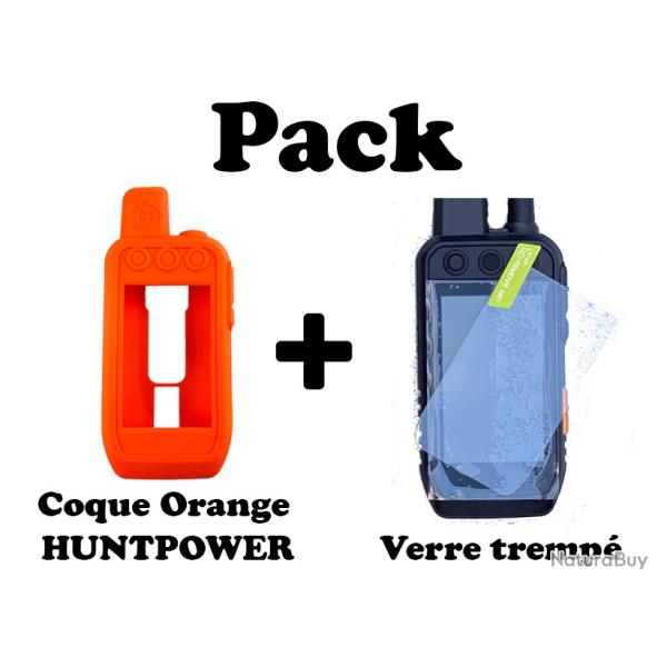 PACK PROTECTION ALPHA 300-ALPHA 200 Housse Orange + Verre tremp�
