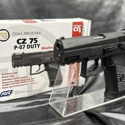 PISTOLET GBB CZ 75 P07 DUTY 4.5 CO2-BBS ASG