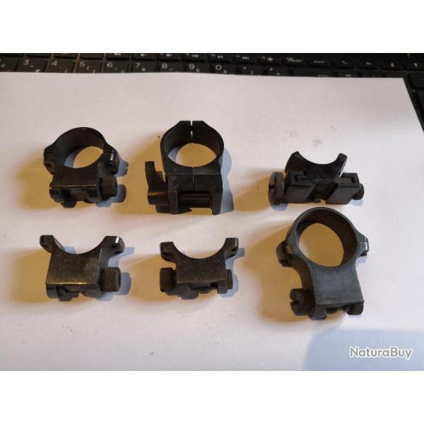 LOT DE 6 PIECES POUR  MONTAGE OPTIQUE