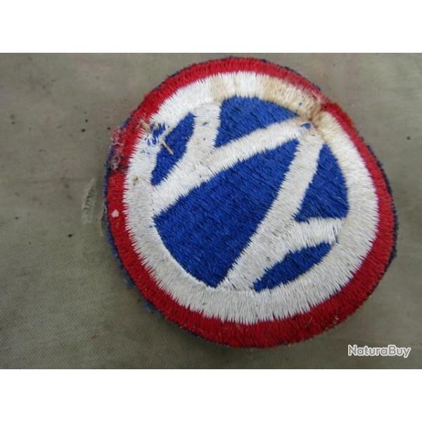 patch 89 INF Div Rolling W ww2 US insigne deuxi�me guerre am�ricain grade GI d�barquement Europe