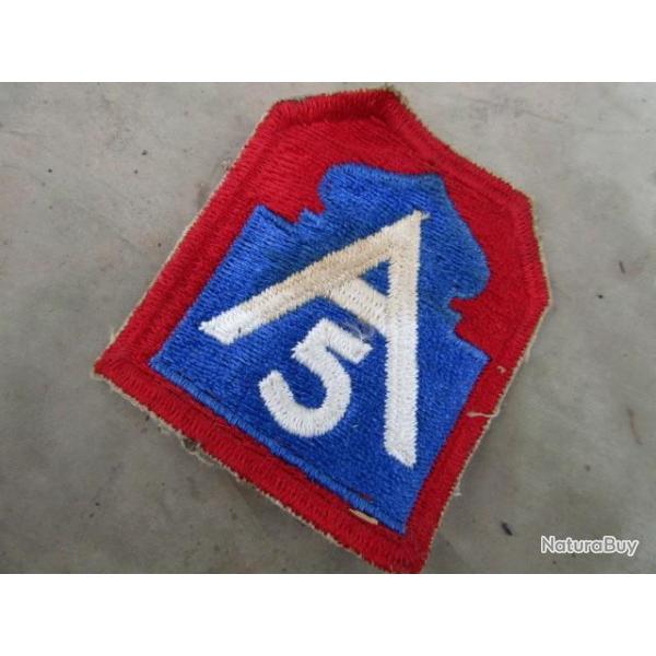 patch 5 army second mod US army ww2 deuxime guerre amricain GI dbarquement