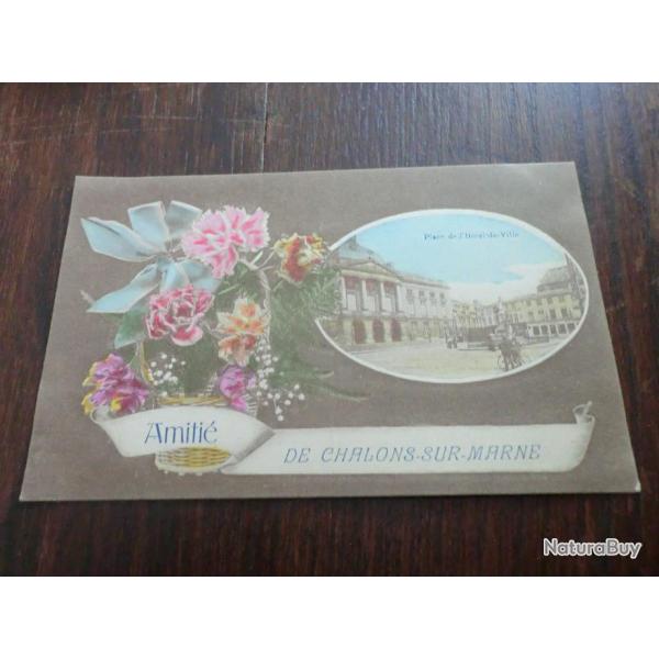 CP  dpt 51  CHALONS SUR MARNE  AMITIE