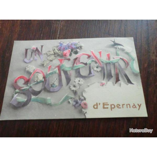 CP  dpt 51  UN SOUVENIR    D EPERNAY