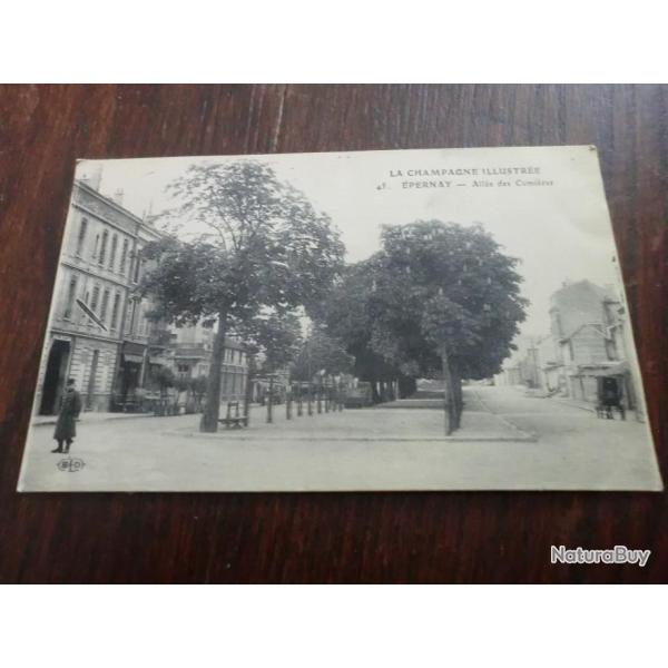 CP  dpt 51   EPERNAY ALLEE DES CUMIERES