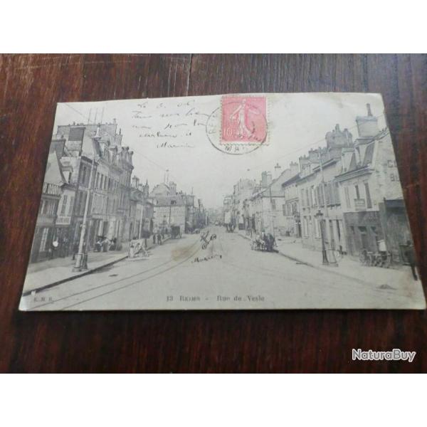 CP  dpt 51   REIMS  RUE DE VESLE