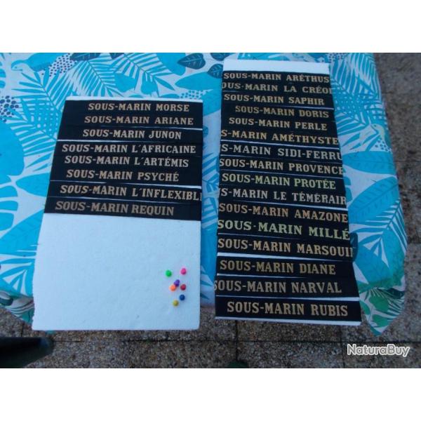 lot de  bandes de bachis sous-marins ,neuves, A L'UNITE