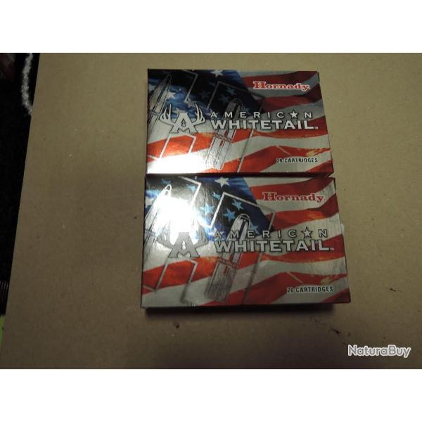 HORNADY Whitetail 30-06 150gr Interlock en lot de 2 boites