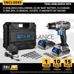 Perceuse Visseuse Sans Fil Pro 20V 42N.M-SET 5