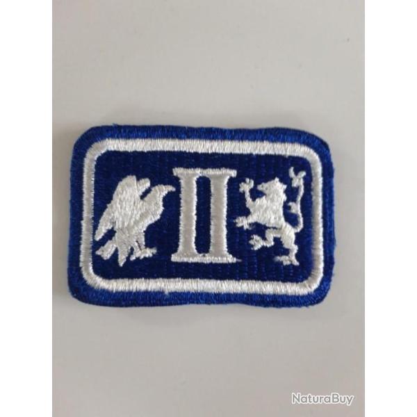 INSIGNE ORIGINALE EN TISSU DU 2 EME CORPS D ARM�E U.S.
