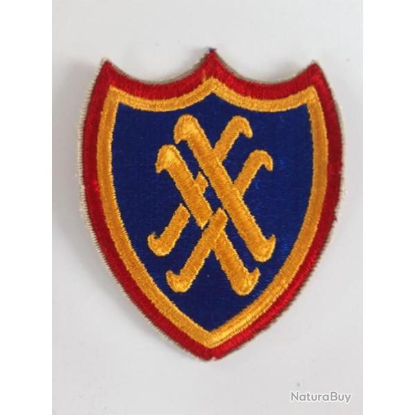 INSIGNE ORIGINALE EN TISSU DU 20 EME CORPS D ARM�E U.S.