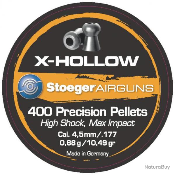 Boite de 200 plombs STOEGER x-hollow 5.5mm 1.18g par 2000 (10 boites de 200)