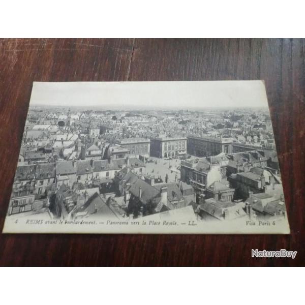 CP  dpt  51  REIMS  PANORAMA  VERS PLACE ROYALE