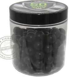 Pot de 100 billes calibre .50 - Caoutchouc ou caoutchouc durci Caoutchouc