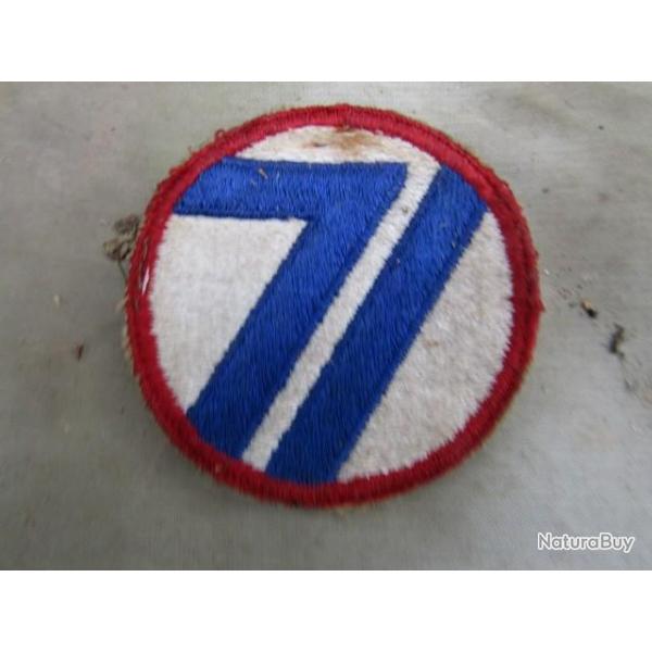 patch 71 the red circle Inf Div ww2 US insigne deuxi�me guerre am�ricain GI d�barquement Europe