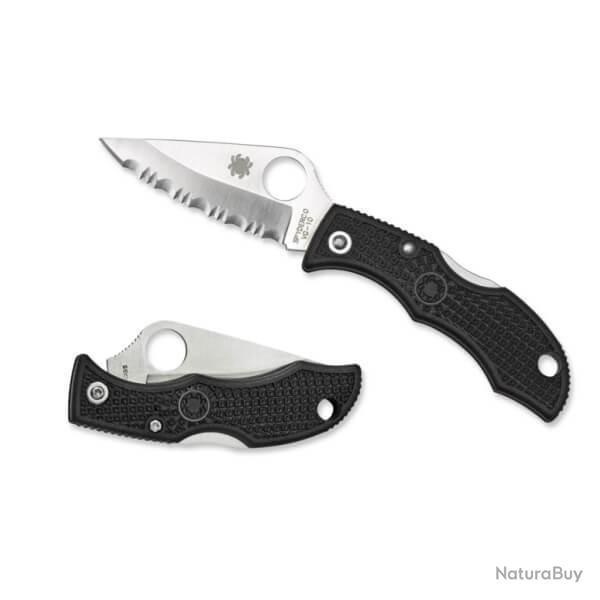 Couteau de poche Spyderco LadyBug 3 noir crant�