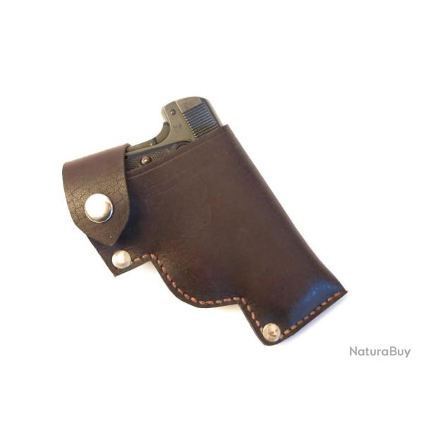 Etui cuir de ceinture pour 6.35 FN Browning 1906 rf 3-22-7 bab