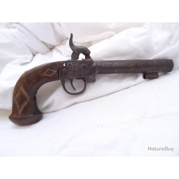 jc1) long  pistolet a un canon