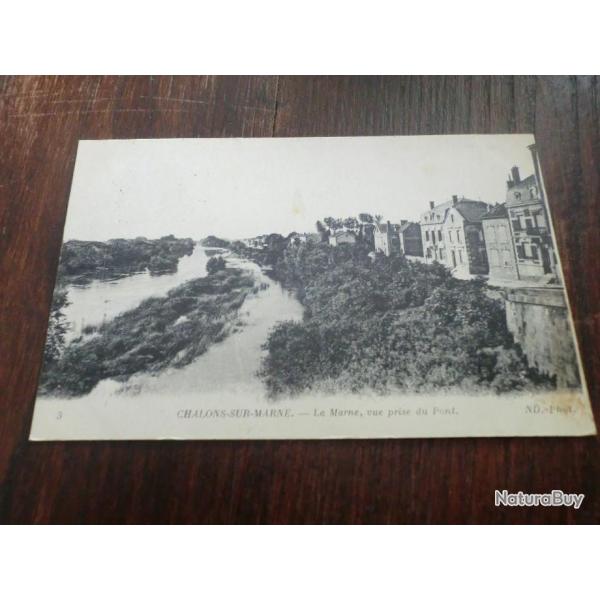 CP  dpt  51  CHALONS SUR MARNE  VUE PRISE DU PONT