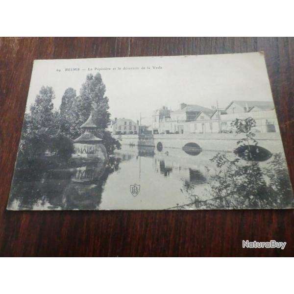 CP  dpt  51  REIMS  LA PEPINIERE ET DEVERSOIR DE LA VESLE