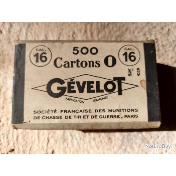 Boite de cartons gevelot cal 16