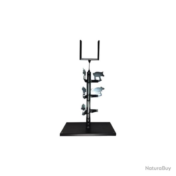 Cible metal basculante + cible metal carr� Swiss Arms pour 4.5mm Noir - Noir