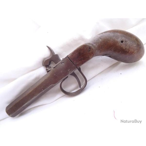 jc6)  pistolet a un canon , coup de poing