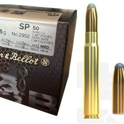 Munitions SELLIER BELLOT calibre 9.3x62 Softpoint 285gr - 18.5g x50