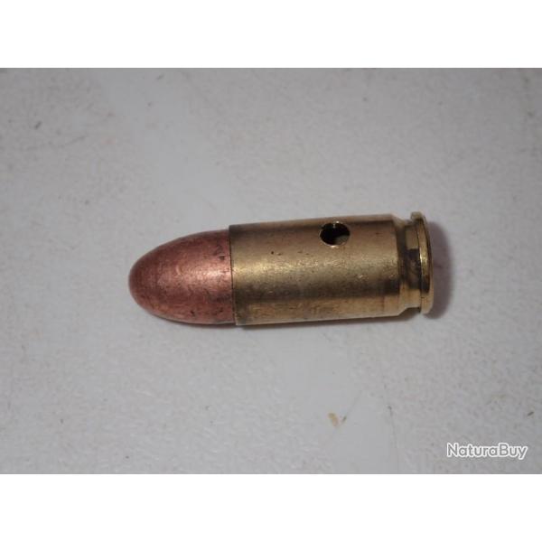 Cartouche neutralise - 9mm - Geco -  Ogive blind nez rond 132grains